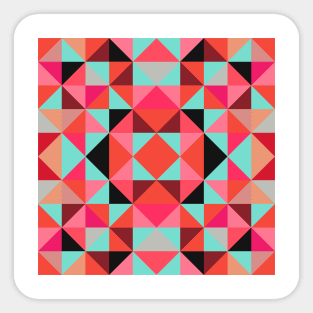 Vibrant Triangle Pattern Sticker